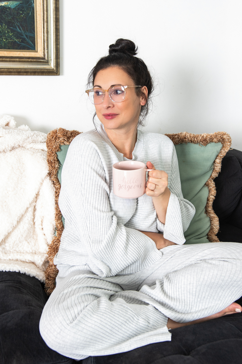 woman relaxing with coffee